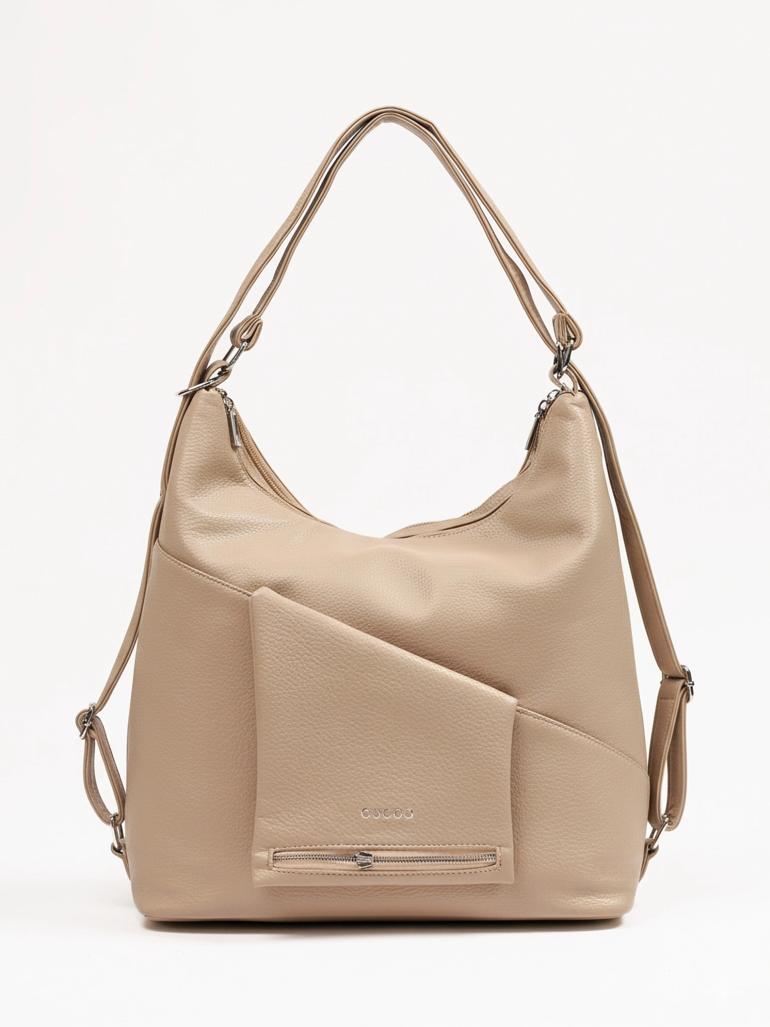 Сумка-шоппер  с регулируемыми ручками, откидным карманом и цепочкой в ассортименте